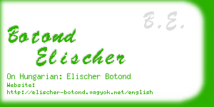 botond elischer business card